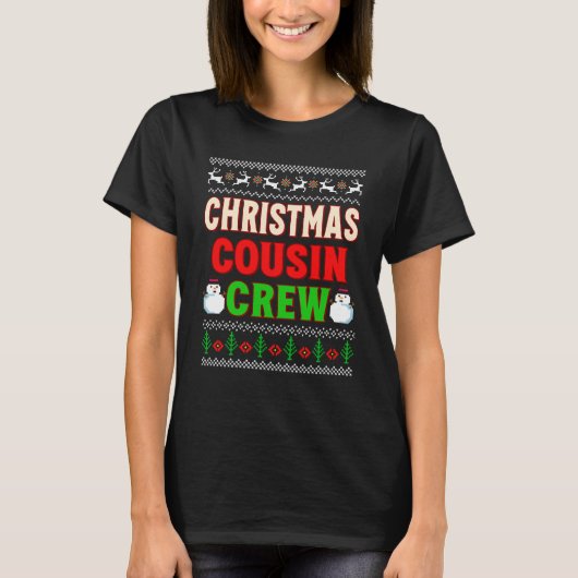 Neef Crew Kerst Pyjama Neef Cadeaus T-shirt (Voorkant)