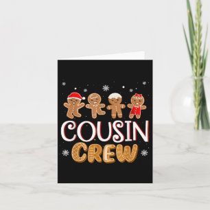 Neef Crew Kerst Pyjama Xmas Grappig Gingerbrea Kaart