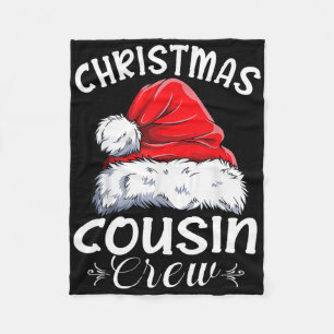Neef Crew Kerstman Familie Bijpassende Kerst Pyjam Fleece Deken