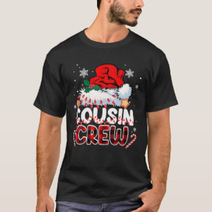 Neef Crew Kerstman Rood Geruit Kerst Grappig Kerst T-shirt
