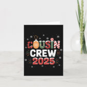 Neef Crew Kerstmis 2025 Familie Matching Xmas Kaart (Voorkant)