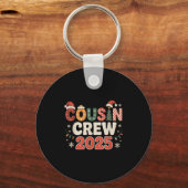 Neef Crew Kerstmis 2025 Familie Matching Xmas Sleutelhanger (Voorkant)