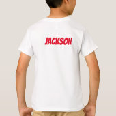 Neef Crew Kerstmis familie pyjama voor en achter T-shirt (Achterkant)