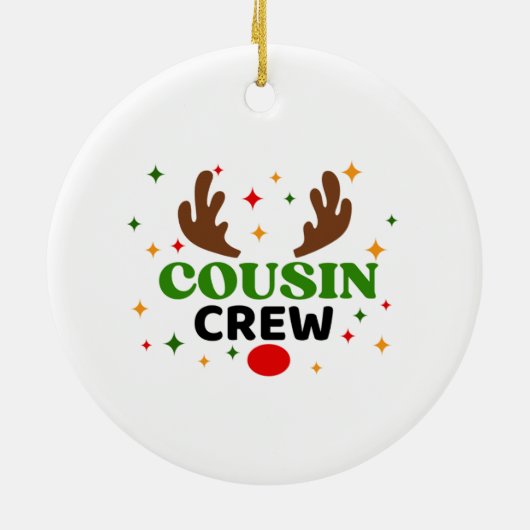 Neef Crew Kerstmis Keramisch Ornament (Achterkant)