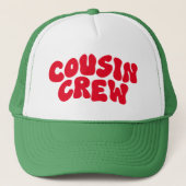 Neef Crew Kerstmis Matching Family Reünie Trucker Pet (Voorkant)