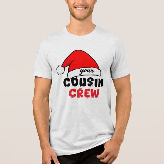 Neef Crew Kerstmis Tri-Blend Shirt (Voorkant)