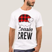 Neef Crew Kerstvakantie Buffalo Plaid Mannen T-shirt (Voorkant)
