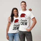 Neef Crew Kerstvakantie Buffalo Plaid Mannen T-shirt (Unisex)