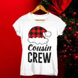 Neef Crew Kerstvakantie Buffalo Plaid Vrouwen T-shirt