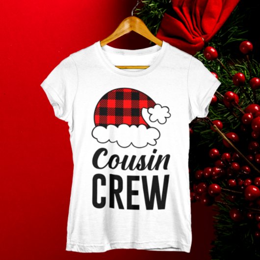 Neef Crew Kerstvakantie Buffalo Plaid Vrouwen T-shirt