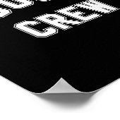 Neef Crew Kinder Mannen meisje Funny Gift Poster (Hoek)