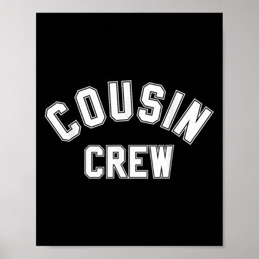 Neef Crew Kinder Mannen meisje Funny Gift Poster (Voorkant)