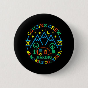 Neef Crew Maakt Herinneringen 2025 Familie Reünie  Ronde Button 5,7 Cm