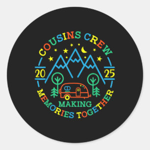 Neef Crew Maakt Herinneringen 2025 Familie Reünie Ronde Sticker