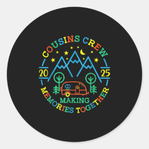 Neef Crew maakt herinneringen 2025 Familiereünie T Ronde Sticker