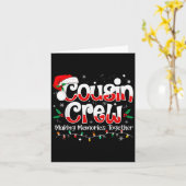 Neef Crew maakt herinneringen samen kerstfeest Kaart (Gele Bloem)