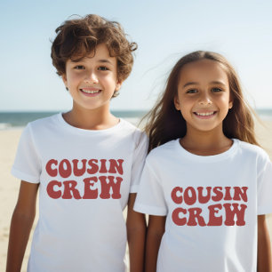 Neef Crew   Maroon Bijpassende familie Kinder unis T-shirt