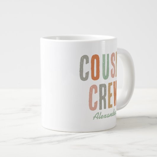 Neef Crew Matching Boho Family Reunion Grote Koffiekop (Voorkant rechts)