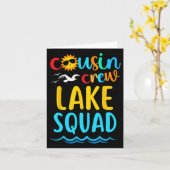 Neef Crew Meer Squad 2025 Zomer Vakantie Familie Kaart (Gele Bloem)