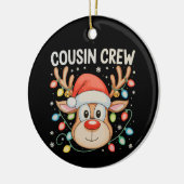 Neef Crew Rendier Kerstmis Kerstverlichting Vakant Keramisch Ornament (Links)