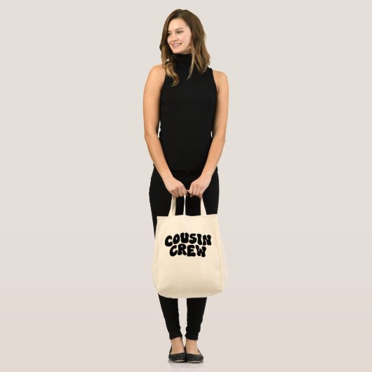 Neef Crew | Retro bijpassende neef familiereünie Tote Bag (Voorkant (model))