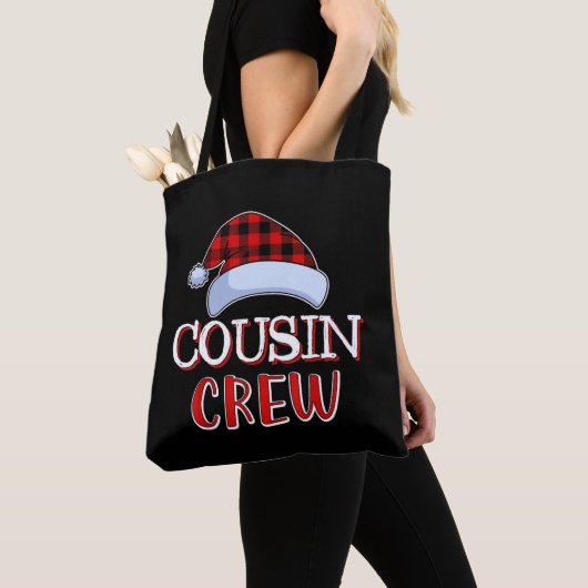 Neef Crew Santa Family Matching met Kerstmis Pajam Tote Bag (Dichtbij)