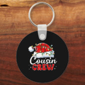 Neef Crew Santa Hat Kerstverlichting Vrolijk Kerst Sleutelhanger (Voorkant)