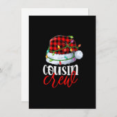 Neef Crew Santa Red Pset Xmas Funny Kerstmis Kaart (Voorkant / Achterkant)