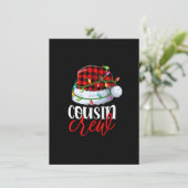 Neef Crew Santa Red Pset Xmas Funny Kerstmis Kaart (Staand voorkant)