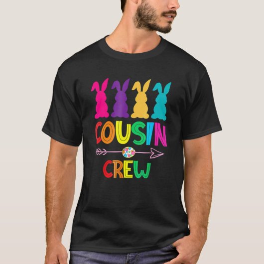 Neef Crew Squad Easter Day Cute Bunny Kinder Todd T-shirt (Voorkant)