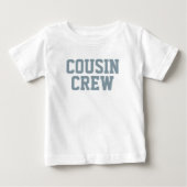 Neef Crew | Stustblauw Kinder Baby T-shirt (Voorkant)