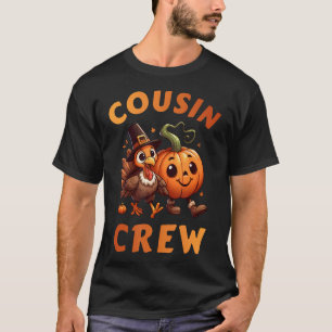 Neef Crew Thanksgiving Familie Matching Turkije T-shirt