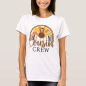 Neef Crew Thanksgiving Schattige Turkije Familie T-shirt (Voorkant)