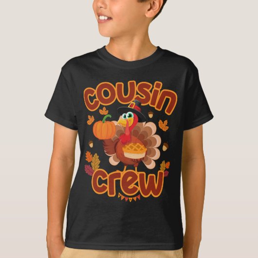Neef Crew Thanksgiving Turkije Pompoen Reunion T-shirt (Voorkant)