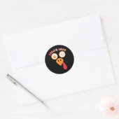 Neef Crew Turkije gezicht neef Squad Thanksgiving Ronde Sticker (Envelop)
