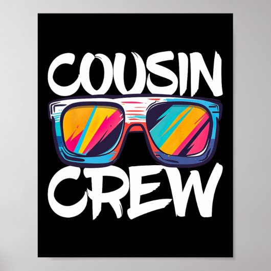 Neef Crew Volwassenen Kinder Matching Cousin Crew Poster (Voorkant)