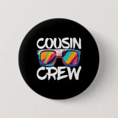 Neef Crew Volwassenen Kinder Matching Cousin Crew Ronde Button 5,7 Cm (Voorkant)