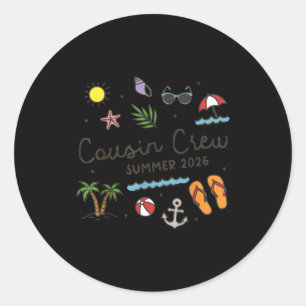 Neef crew zomer 2026 vakantie hawaii strand ronde sticker