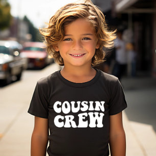Neef Crew Zwart bijpassende familie Unisex Kinde T-shirt