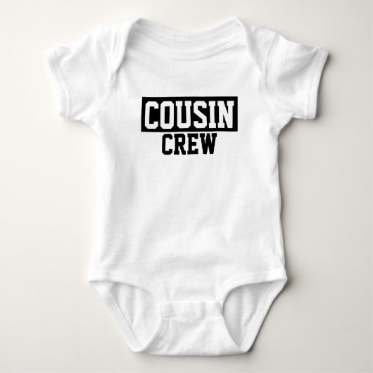 Neef Crew Zwart-wit Kinder Baby T-shirt (Voorkant)
