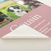 Neef Dusty Roos Roze Fotocollage Sherpa Deken (3/4)