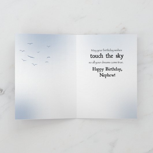 Neef Eagle verjaardag Kaart (Binnen)