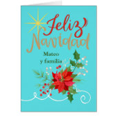 Neef en familie Kerstmis Spaans Feliz Navidad (Voorkant)