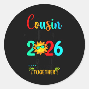 Neef en nicht crew 2026 zomer vakantie strand fami ronde sticker