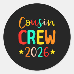 Neef en nicht crew 2026 zomer vakantie strand fami ronde sticker