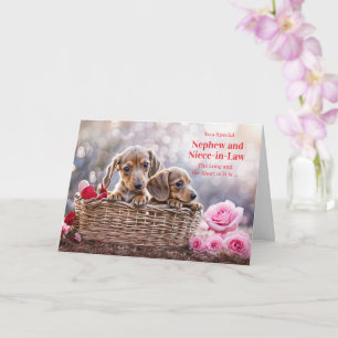 Neef en vrouw Gelukkige Valentijnsdag  Kaart