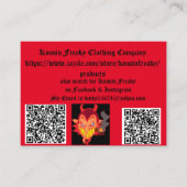 Neef Freaky-visitekaartjes Visitekaartje (Voorkant)