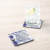 Neef gedicht 70th Birthday Bier Onderzetter (Rechterzijde)