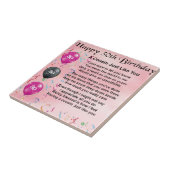 Neef gedicht - Roze - 30e verjaardag Tegeltje (Zijkant)