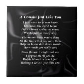 Neef gedicht - Zwarte Zijde Tegeltje (Voorkant)